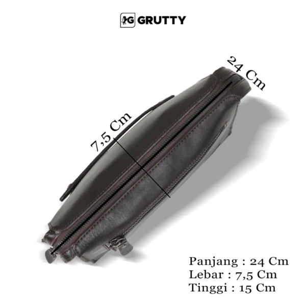 Handbag Kulit Sapi Dompet Clutch Tas Tangan Pria