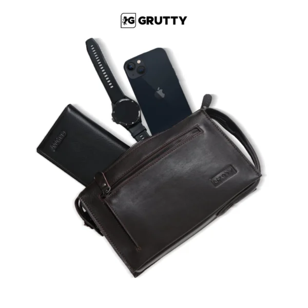 Handbag Kulit Sapi Dompet Clutch Tas Tangan Pria