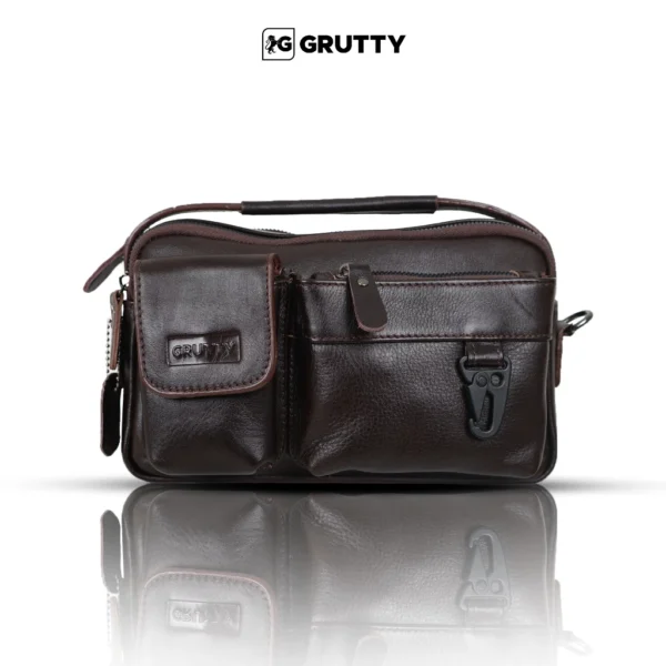 TAS Tas Selempang Bahu Pria Kulit Sapi Asli Handbag pria genuine Leather