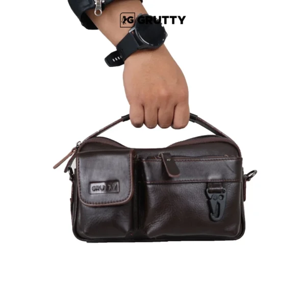TAS Tas Selempang Bahu Pria Kulit Sapi Asli Handbag pria genuine Leather