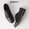 Sepatu Oxford kulit Asli Pantofel Pria Formal Hitam Black Series