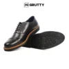 Sepatu Oxford kulit Asli Pantofel Pria Formal Hitam Black Series