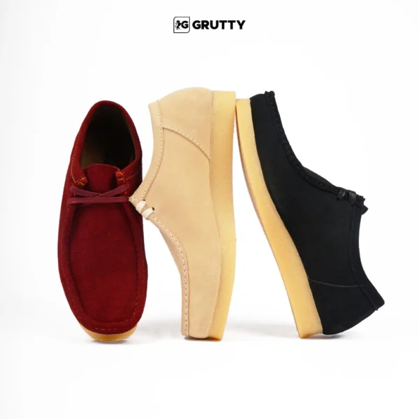 Grutty Chadwick Clarks Kulit Suede Pria Sepatu Formal Casual