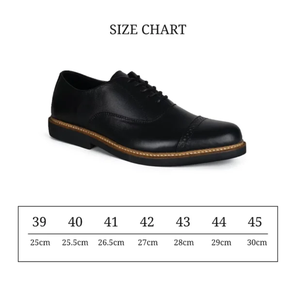 Sepatu Oxford kulit Asli Pantofel Pria Formal Hitam Black Series