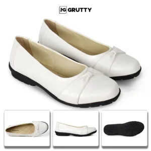 Grutty Sepatu Putih Casual Pita Sepatu Akper Putih Pita