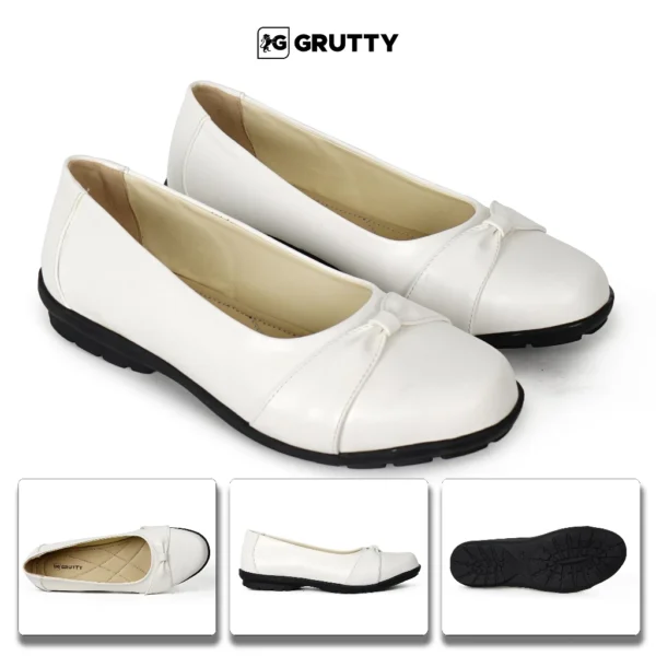 Grutty Sepatu Putih Casual Pita Sepatu Akper Putih Pita
